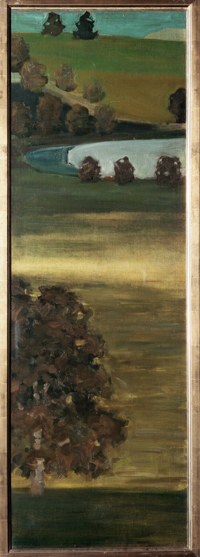 Vista del valle del Aar, Suiza - Pintura de Paul Klee