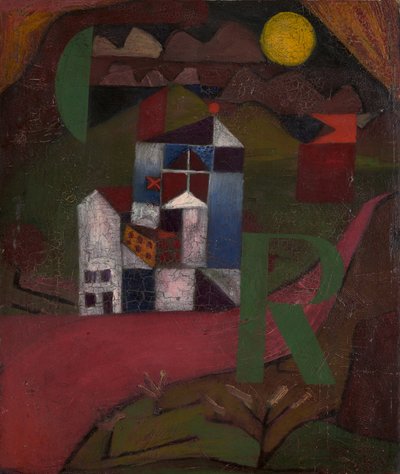 Villa R. Casa al borde del camino, 1919 de Paul Klee