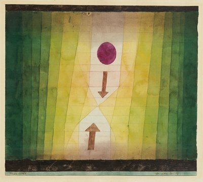 Vor dem Blitz Antes del relámpago, 1923 de Paul Klee
