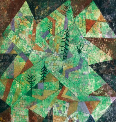 Wald Bau (construcción forestal) de Paul Klee