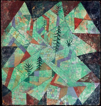 Wald bau (Construcción de madera) de Paul Klee