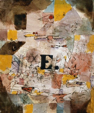 Ave acuática (E. nten); Ave acuática (E. nten) de Paul Klee
