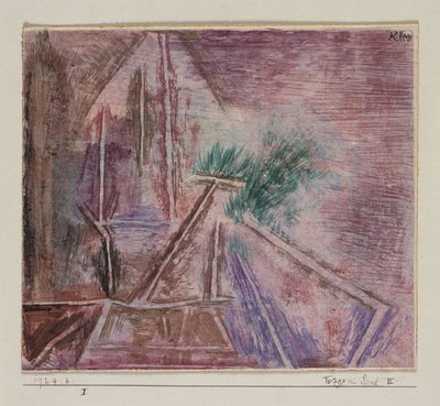 Caminos en la arena II de Paul Klee