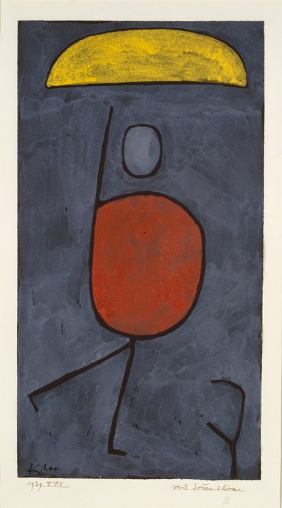 Con un paraguas, 1939 de Paul Klee