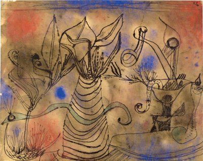 Con la serpiente, 1924 de Paul Klee