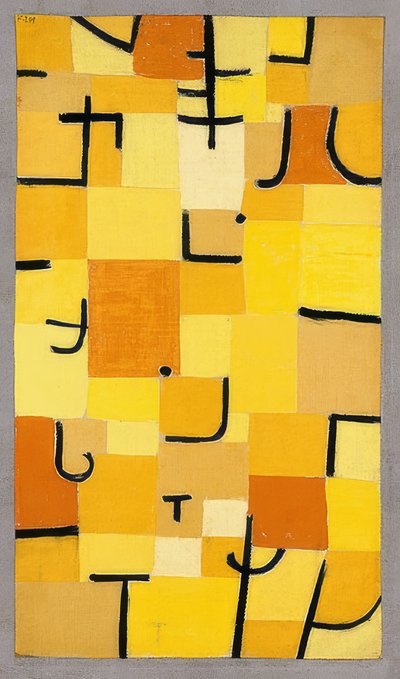 Signo en amarillo de Paul Klee