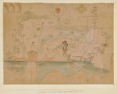 Dibujo para el barquero de Paul Klee