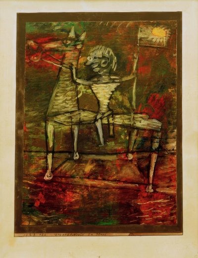 Heraldo enano a caballo de Paul Klee