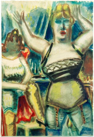 Mujer con brazos levantados de Paul Kleinschmidt