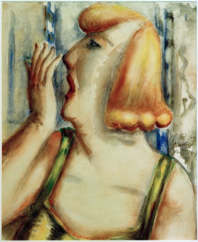 Mujer bostezando de Paul Kleinschmidt
