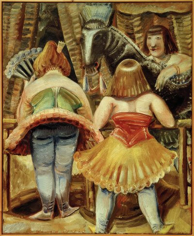 Caballo de circo con tres mujeres de Paul Kleinschmidt