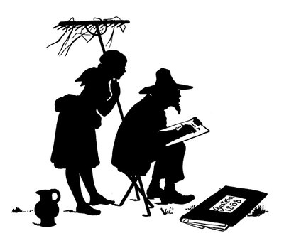 Silueta por Paul Konewka (litografía) de Paul Konewka