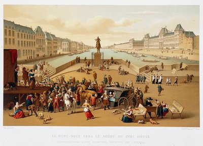 Le Pont Neuf hacia mediados del siglo XVII, 