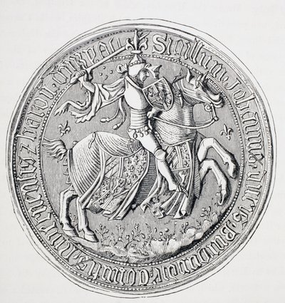 Sello de Jean Ii, duque de Borgoña, conde de Nevers y barón de Donzy 1371 - 1419. de Paul Lacroix