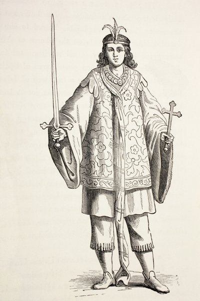 La página del Preste Juan. El Preste Juan también era conocido como Presbítero Johannes. de Paul Lacroix