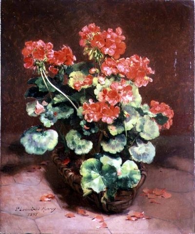 Flores en una cesta de Paul Lecuit Monroy