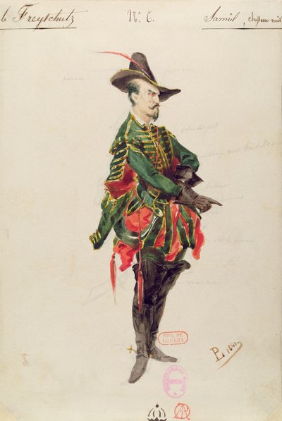 Traje del Cazador Samiel para la ópera 