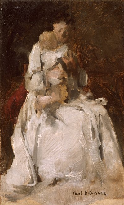 Madre e hijo, 1880-1900 de Paul Louis Delance
