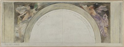 Boceto del vestíbulo del Hôtel de Ville de París: Historia y Filosofía de Paul Louis Delance