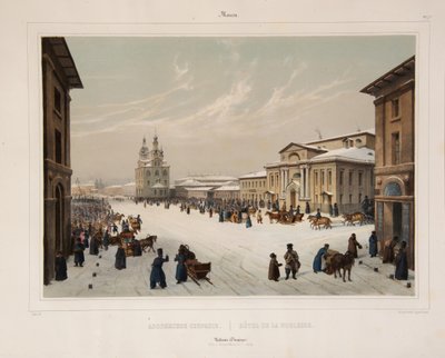 La Asamblea de la Casa de la Nobleza en Moscú, 1840s de Paul Marie Roussel