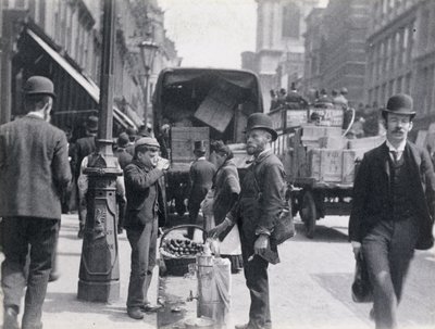 Vendedor de sorbetes o agua en Cheapside, 1893 de Paul Martin
