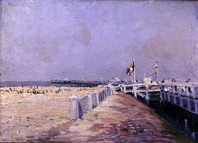 La Pequeña Playa en Ostende de Paul Mathieu