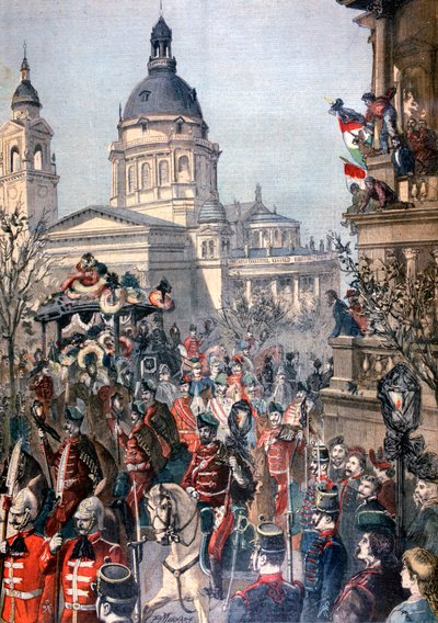 Funeral de Lajos Kossuth, Budapest, 21 de marzo de 1894 de Paul Merwart
