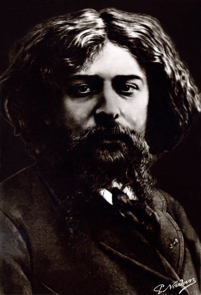 Alphonse Daudet, hacia 1880 (foto) de Paul Nadar