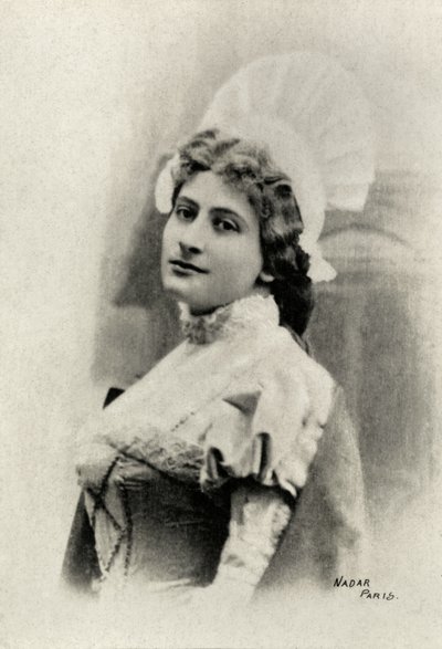 Retrato de Lucienne Breval (foto) de Paul Nadar