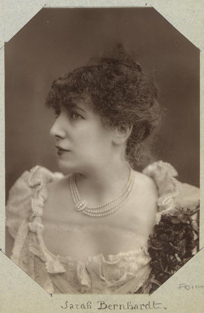 Retrato de Sarah Bernhardt, actriz de Paul Nadar
