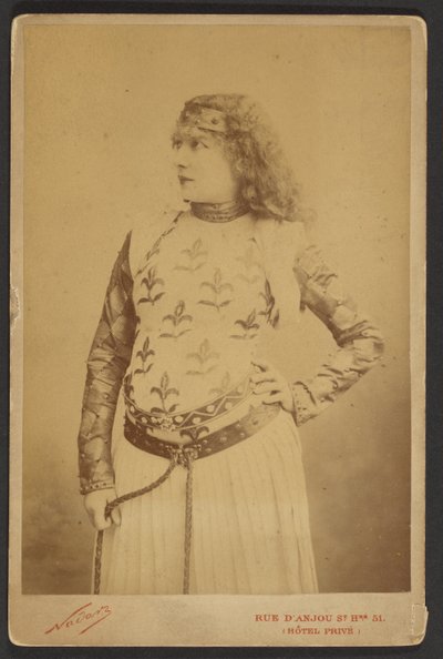 Sarah Bernhardt als Lady Macbeth de Paul Nadar