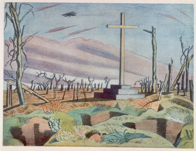 Un monumento canadiense, de Artistas británicos en el frente, continuación de El frente occidental, tercera parte, Paul Nash de Paul Nash
