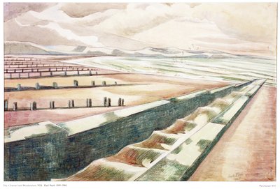 Canal y rompeolas de Paul Nash