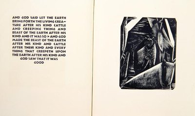 Criaturas, del "Libro del Génesis de Paul Nash