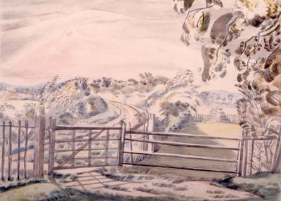 Dibujo en Oxenbridge de Paul Nash