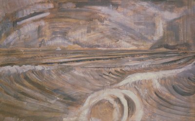 Dymchurch, c.1921 (óleo sobre lienzo) de Paul Nash