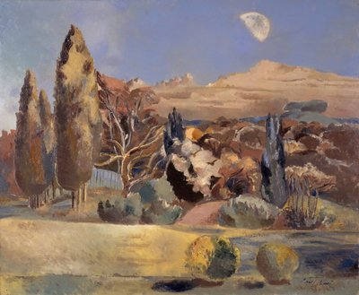 Paisaje del primer cuarto de la luna, 1943 de Paul Nash