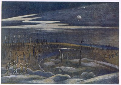 Meadow with Copse, de British Artists at the Front, Continuation of The Western Front, Part Three, Paul Nash de Paul Nash