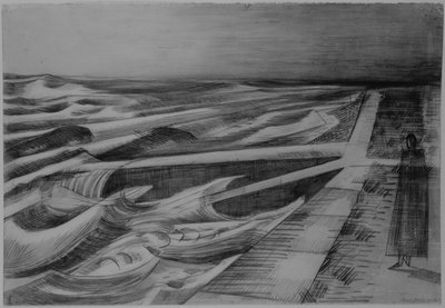 Marea nocturna, Dymchurch de Paul Nash