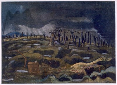 Nightfall, de British Artists at the Front, Continuación de The Western Front, Tercera Parte, Paul Nash de Paul Nash