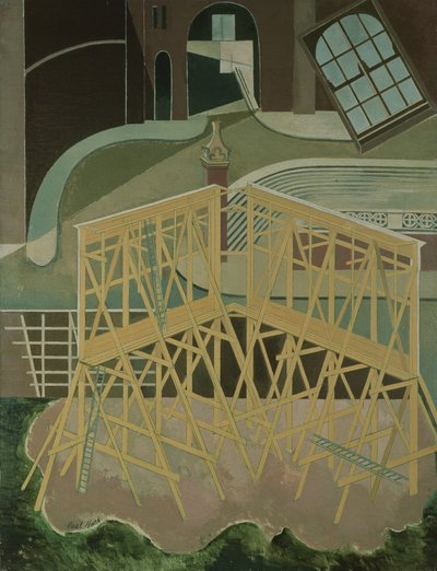 Aventura del Norte (óleo sobre lienzo) de Paul Nash