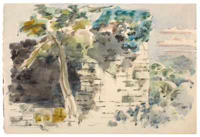 Ruina en el bosque de Dean de Paul Nash