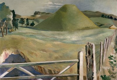 Silbury Hill (óleo sobre lienzo) de Paul Nash