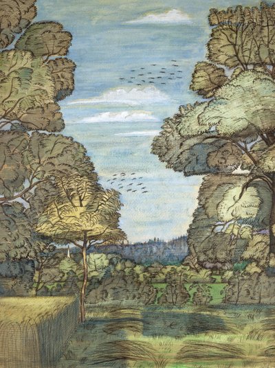 Paisaje de verano de Paul Nash