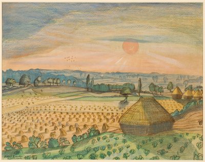 Vista desde Wittenham Clumps de Paul Nash