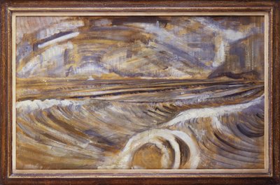 Waves at Dymchurch, c.1920-21 (óleo sobre lienzo) de Paul Nash