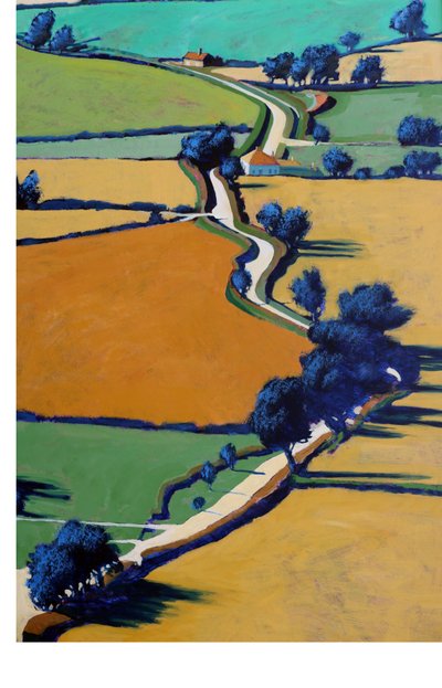 Camino rural primavera de Paul Powis