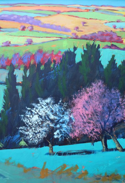 Valle de Teme Abril (detalle) de Paul Powis