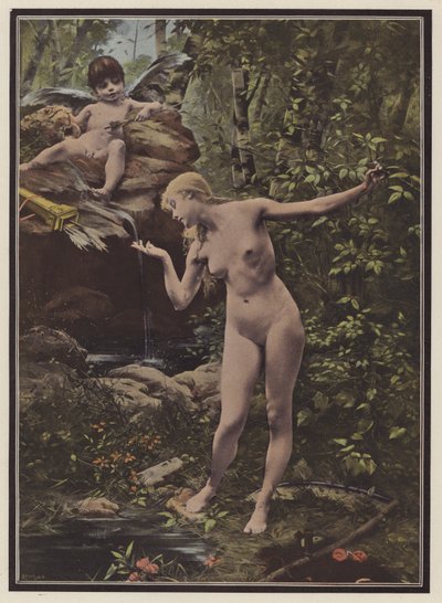 Fuente de la juventud (litografía en color) de Paul Quinsac