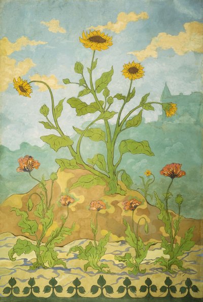 Girasoles y amapolas; Soucis et Pavots, 1899 de Paul Elie Ranson